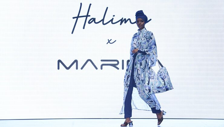Dünyaca ünlü tesettür modeli Halima Aden İstanbul’da podyuma çıktı