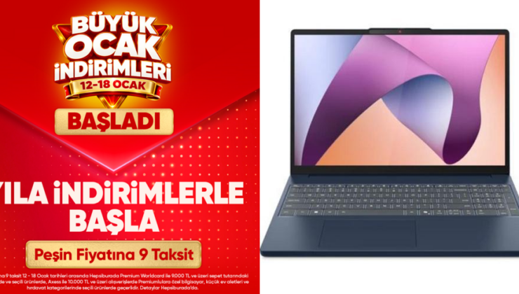 Hepsiburada Büyük Ocak İndirimlerinde Sepette Ek İndirimler Sunuyor
