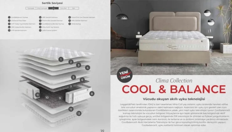 İDAŞ’ın Cool Balance Yatağı: Akıllı Isı Dengesiyle Kesintisiz Uyku Konforu