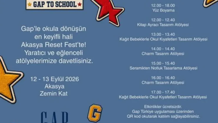 Gap’le Okula Dönüşte Yaratıcılık Kapısı Açılıyor